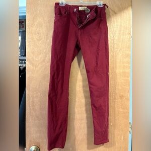 Hybrid and company red jeggings, large